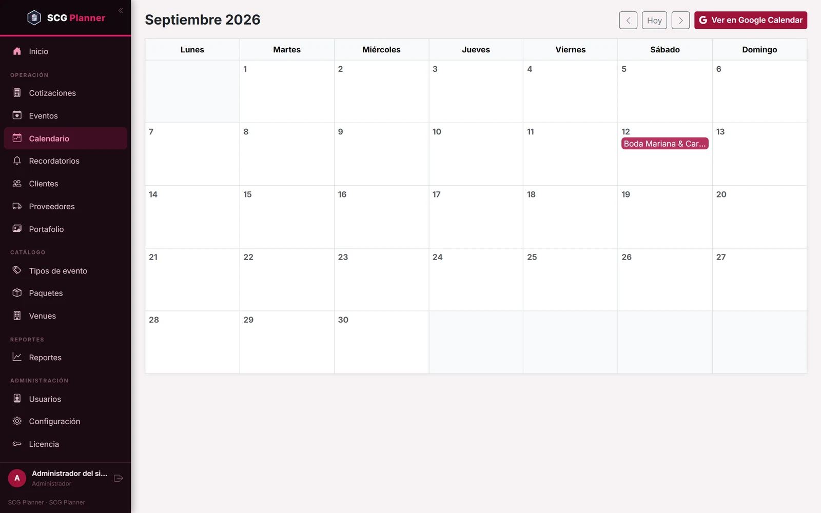 Calendario