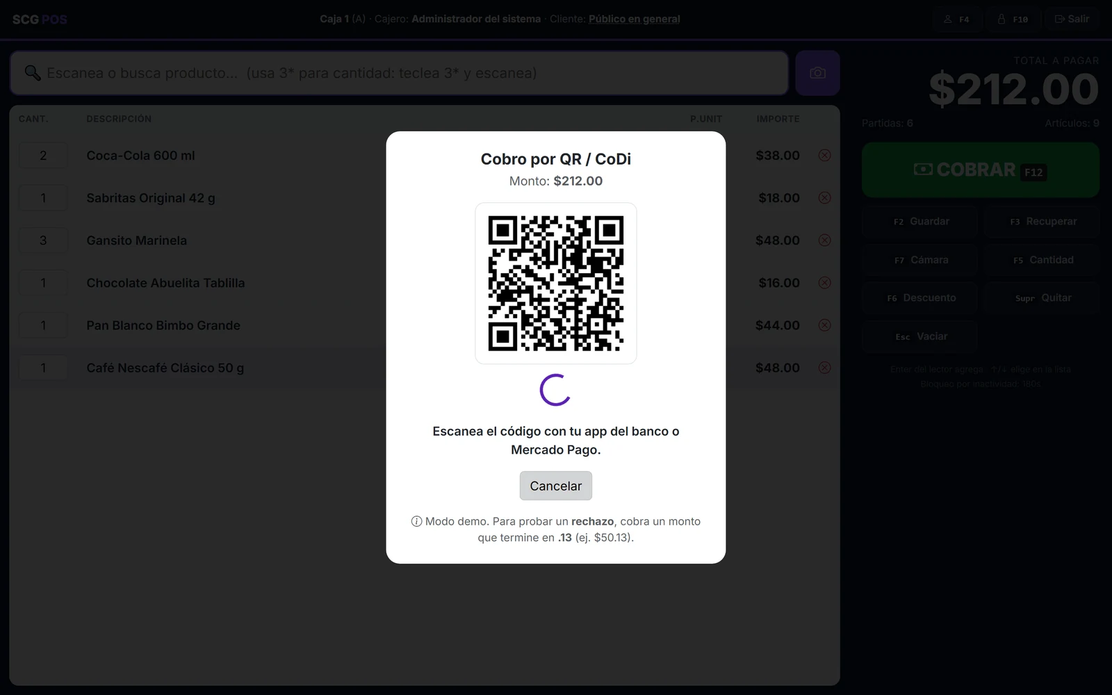Cobro por QR / CoDi