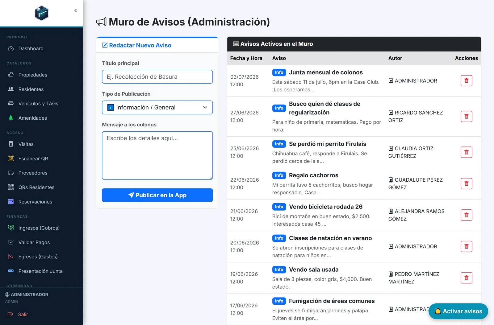Avisos